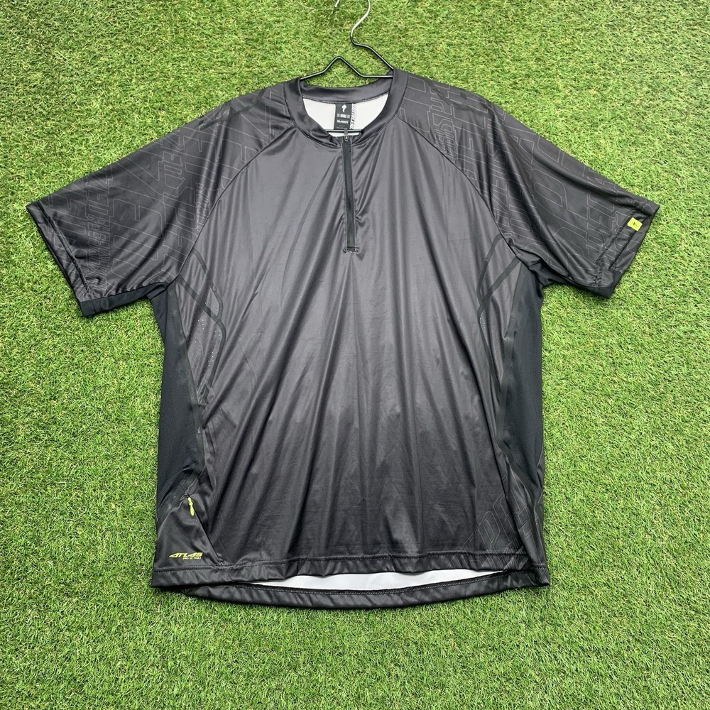 Specialized Cycling Jersey Womens XXL 1/4 Zip Quarter Bike Shirt Black Sports